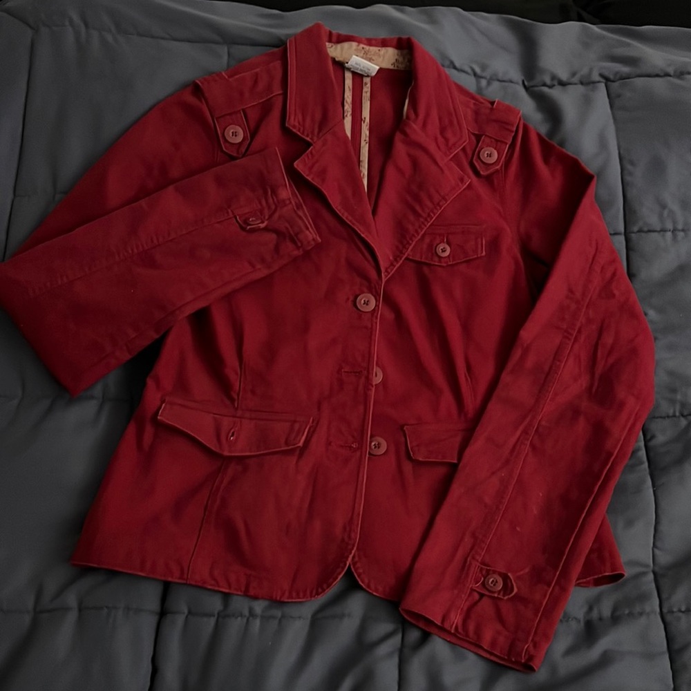 Old Navy Red Button Jacket - M